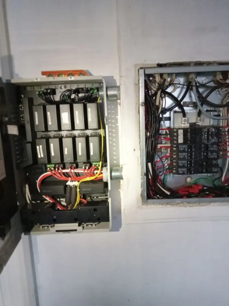 Electrical panel upgrade completed for Ring Doorbell Installation in Green Brook